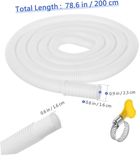 Miniatura 2 de Housoutil Manguera flexible Manguera universal de drenaje de aire acondicionado Manguera de drenaje de agua, sistemas de bomba de calor de aire