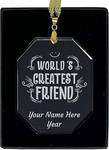 LaserGram - Adorno de Navidad (forma rectangular)