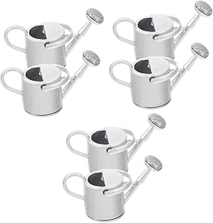 Toddmomy Regador De Lata 6 Pçs Jarro De Rega Mini Pote De Rega Balde De Rega Para Crianças Ferramentas De Jardim Em Miniatura Brinquedo De Cognição Para Crianças Em Miniatura Coisas