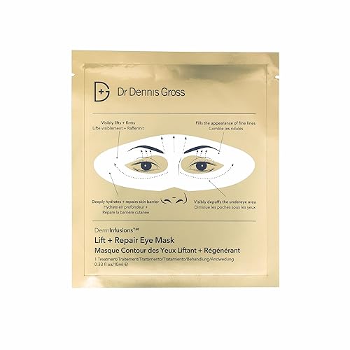 Dr Dennis Gross DermInfusions Lift + Repair Eye Mask  Levanta visiblemente + reafirma, llena la apariencia de líneas finas, hidrata + repara la