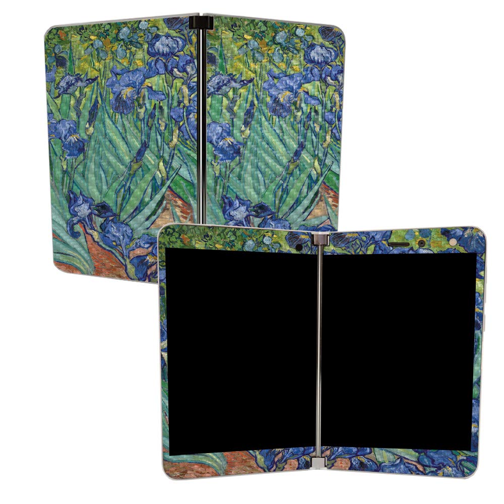 MIGHTY SKINS MightySkins Carbon Fiber Skin for Microsoft Surface Duo - Irises | Protective, Durable Textured Carbon Fiber Finish | Easy to Apply, Remove, and Change Styles | Made in The USA