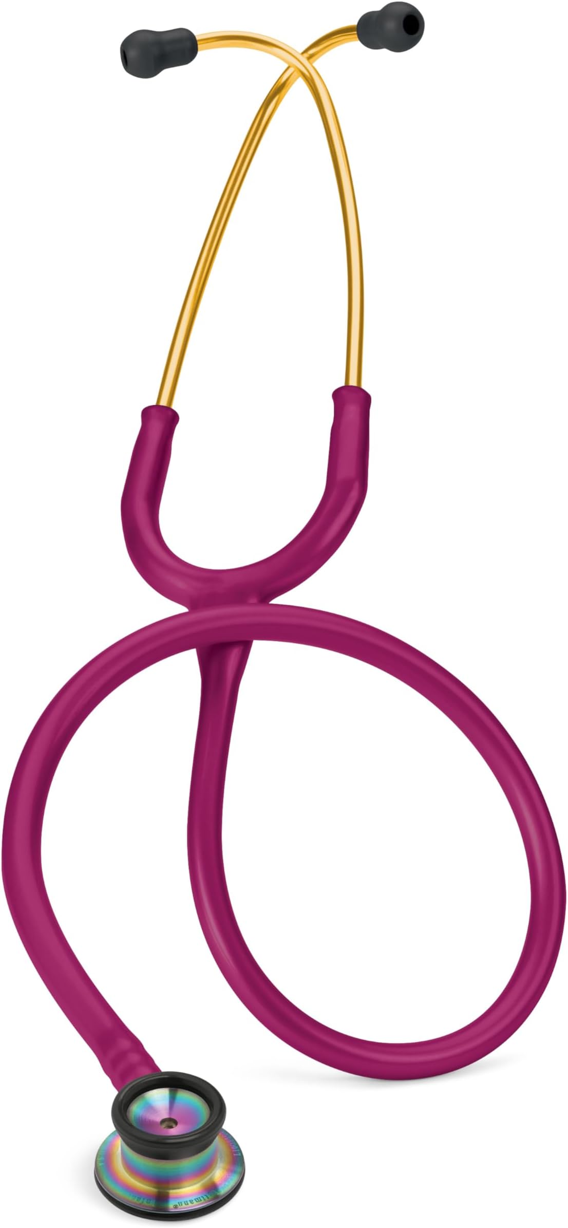 3M Littmann Classic II Infant Stethoscope, Rainbow-Finish Chestpiece, Raspberry Tube, 28 inch, 2157