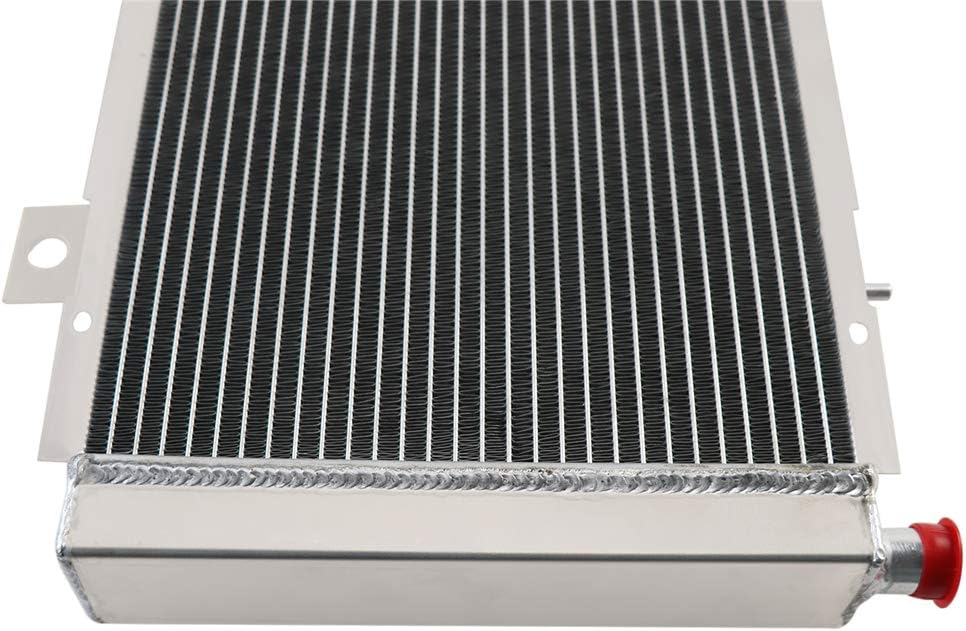 CoolingSky 2 Row All Aluminum ATV Radiator for 2011-2019 Can-Am Commander 1000 /Commander 800R & 2013-2018 Maverick 1000R