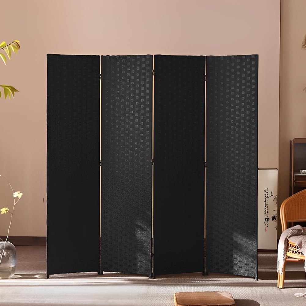 Amazon｜Cuwocnt パーテーション 和風 衝立て 高さ148cm 4連 ラタン