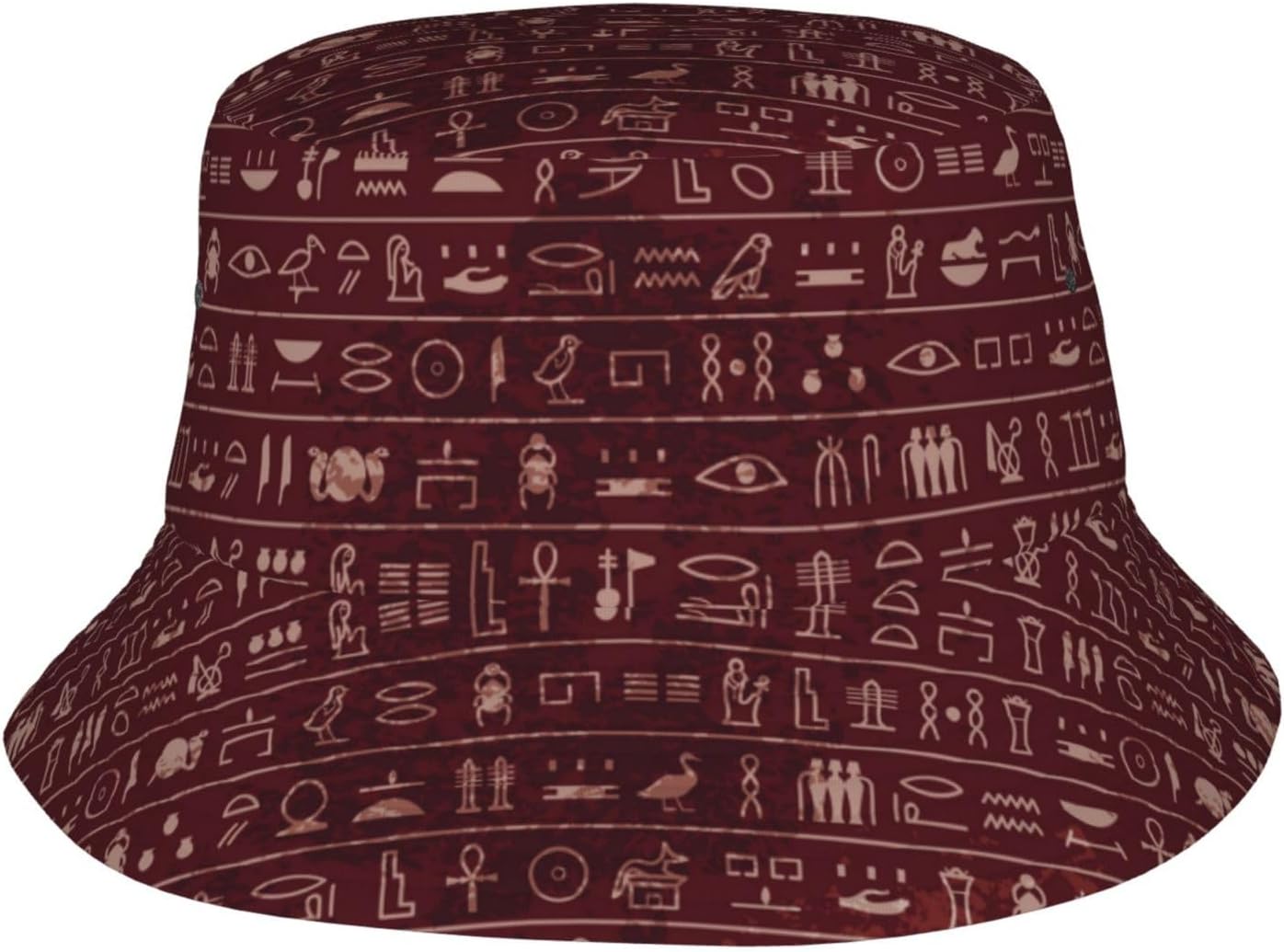 Egyptian Fisherman Caps Ancient Egypt Hat Hieroglyph Bucket Hats History Gifts Cap for Egypt Outdoor