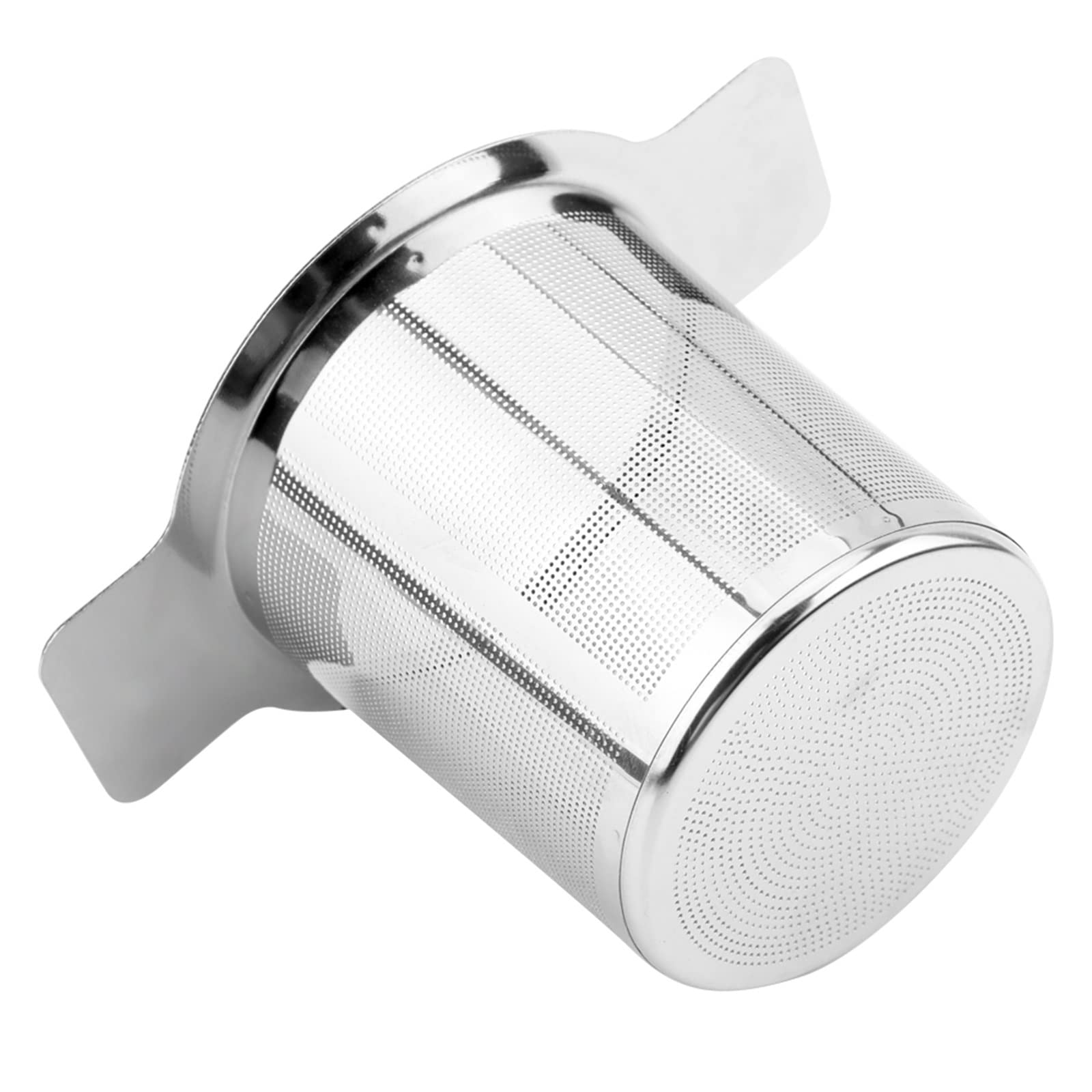 Colador de té de acero inoxidable, cesta de malla fina, filtro de té y café con 2 asas reutilizables