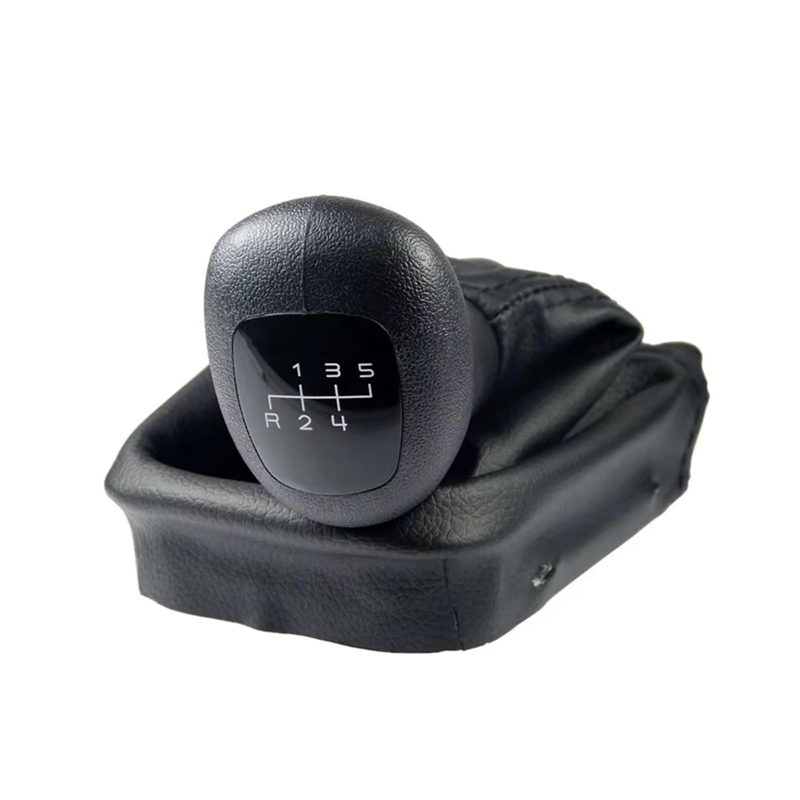 Xkoehxj 5Speed Car Gear Shift Knob For Benz W202 C Class S202 W208 C208 Clk W210 E Classic For Esprit For Sport 5/6 Gear Car Shift Knobs With Gaitor Gearbox Boot Cover(5Speed)