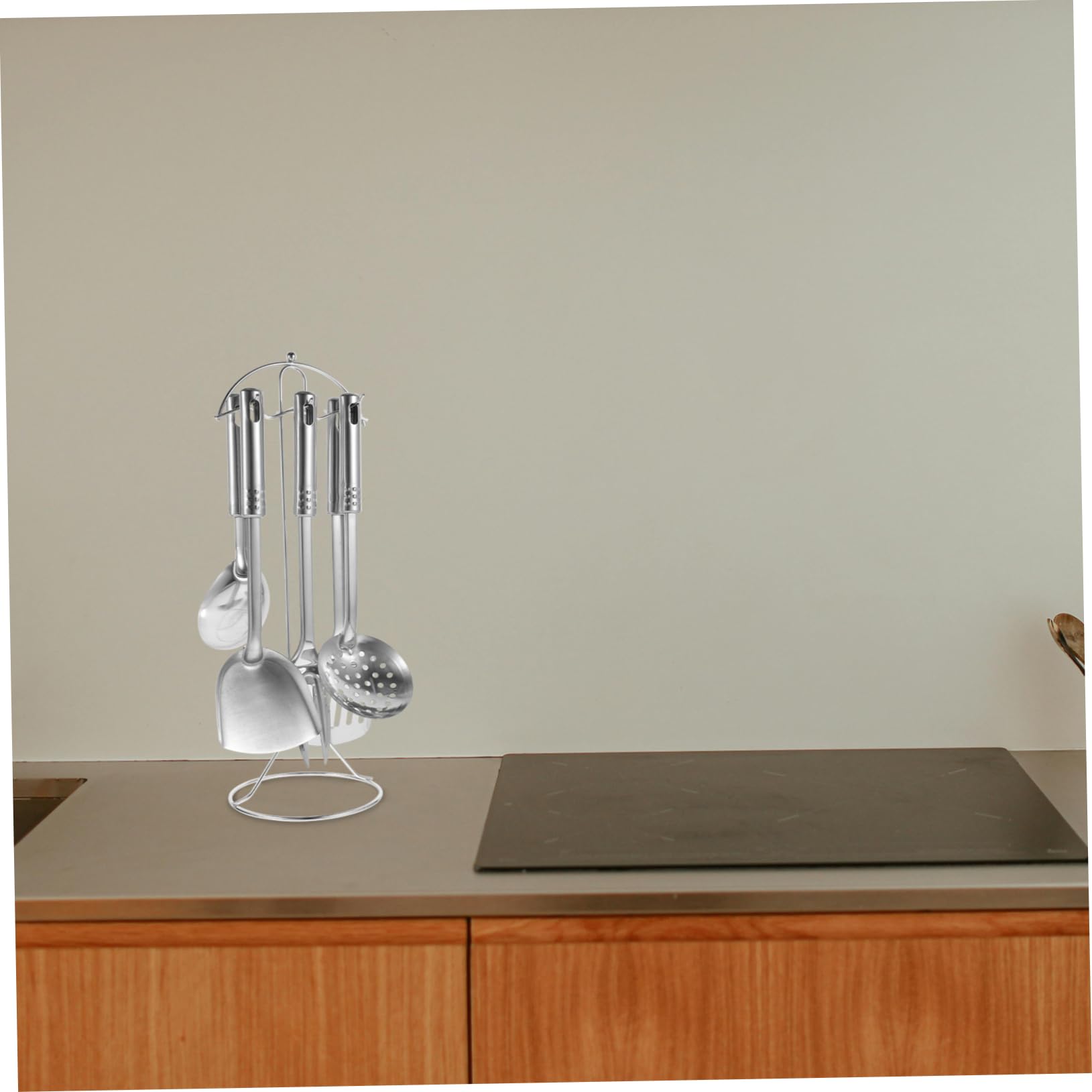 MAGICLULU Set di Utensili da Cucina in Acciaio Inossidabile 7 Pezzi Termoresistenti e Leggeri per Cottura e Preparazione Cucina Stile Casuale