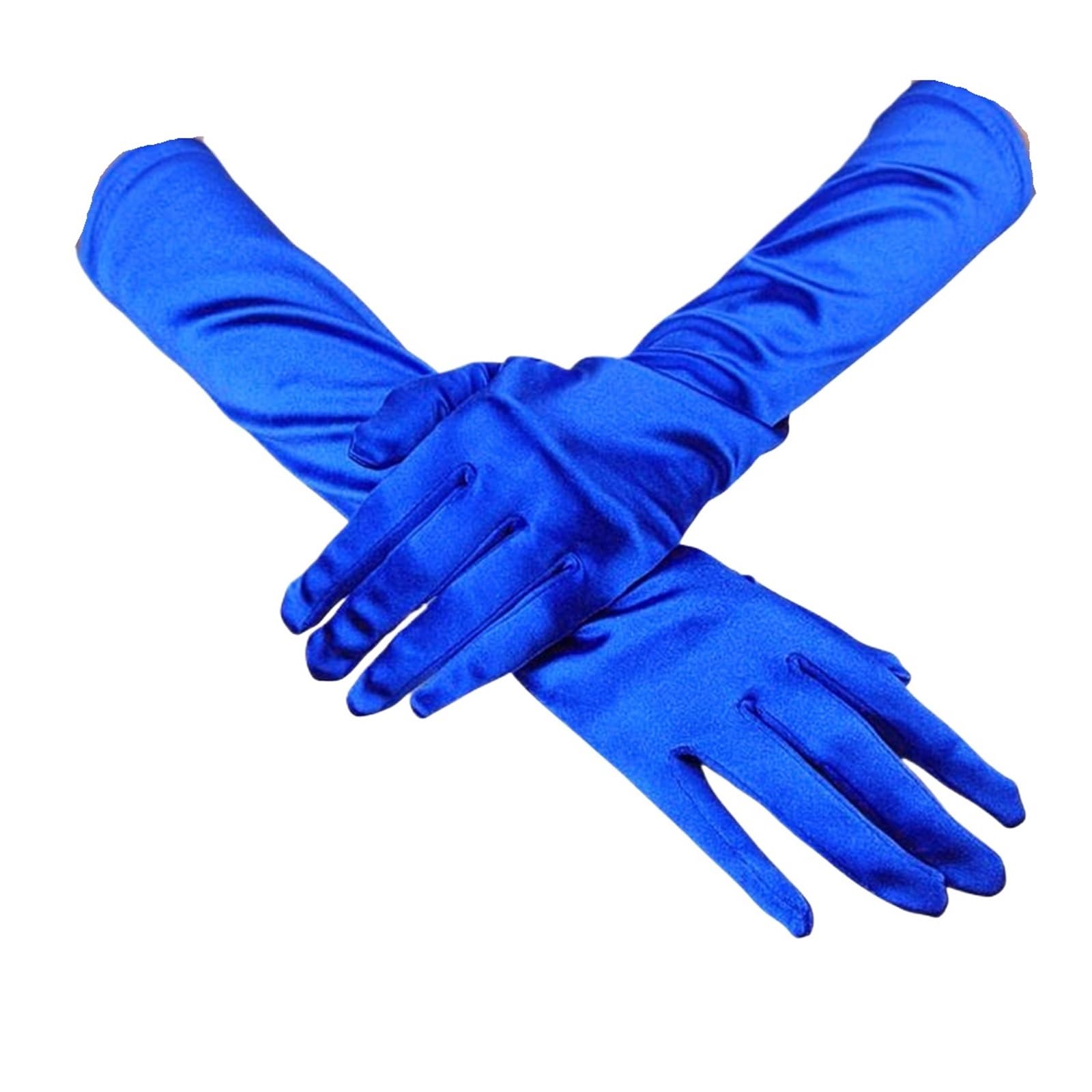 2 pares de guantes largos satén for mujer, Retro baile nupcial for fiestas cóctel, mascaradas, bienvenida Para Fiestas