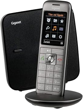 Gigaset CL660 - Schnurloses Telefon ohne Anrufbeantworter mit groem TFT-Farbdisplay - Benutzeroberflache، groes Adressbuch، schlankes Design Telefon، أنثرازيت ميتال