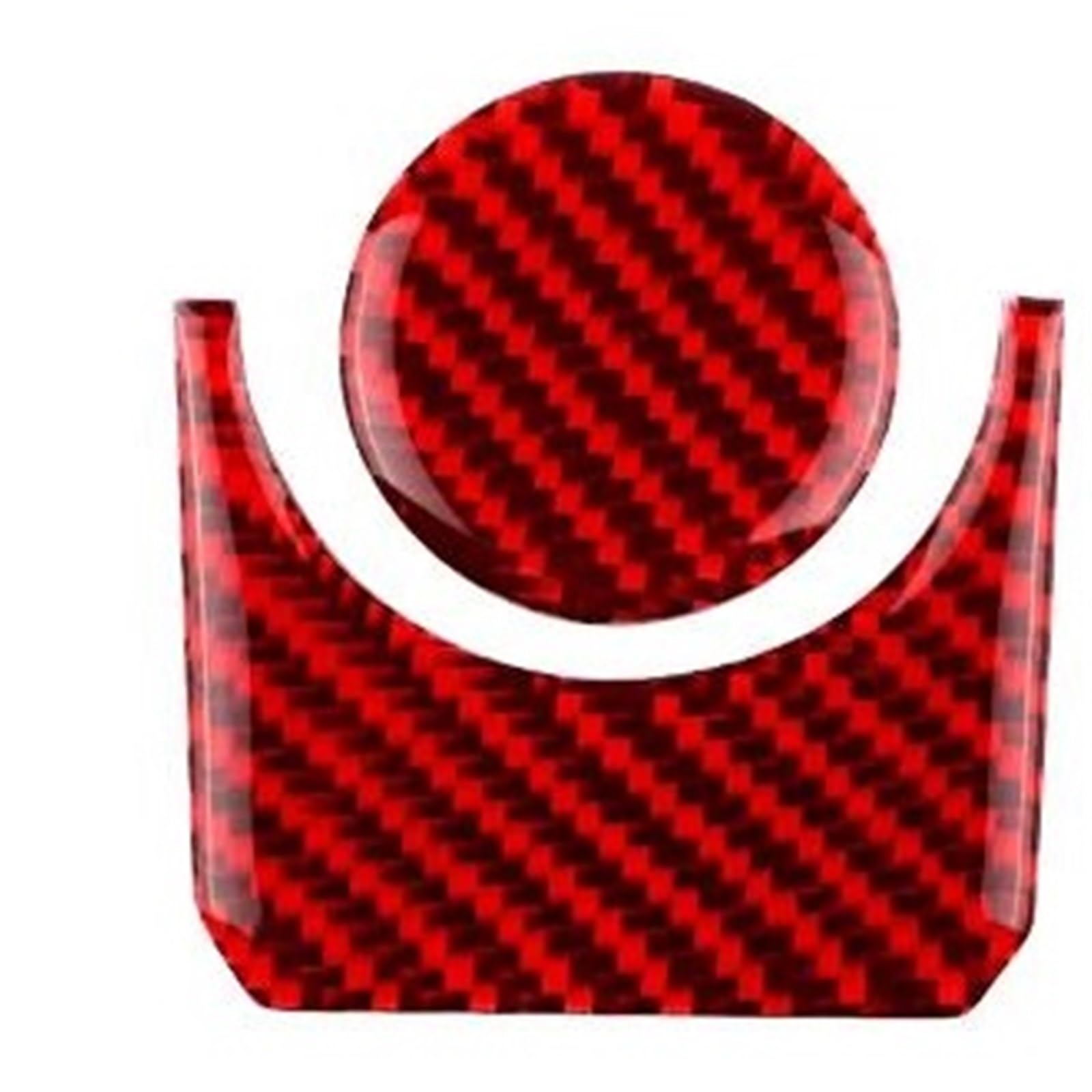 Cfckhpthaz Red Interior Styling Cover Real Soft Carbon Fiber Sticker For Toyota For Tundra 2022 2023 2024 2025 Car Multimedia Button Knob Cover Interior Trim