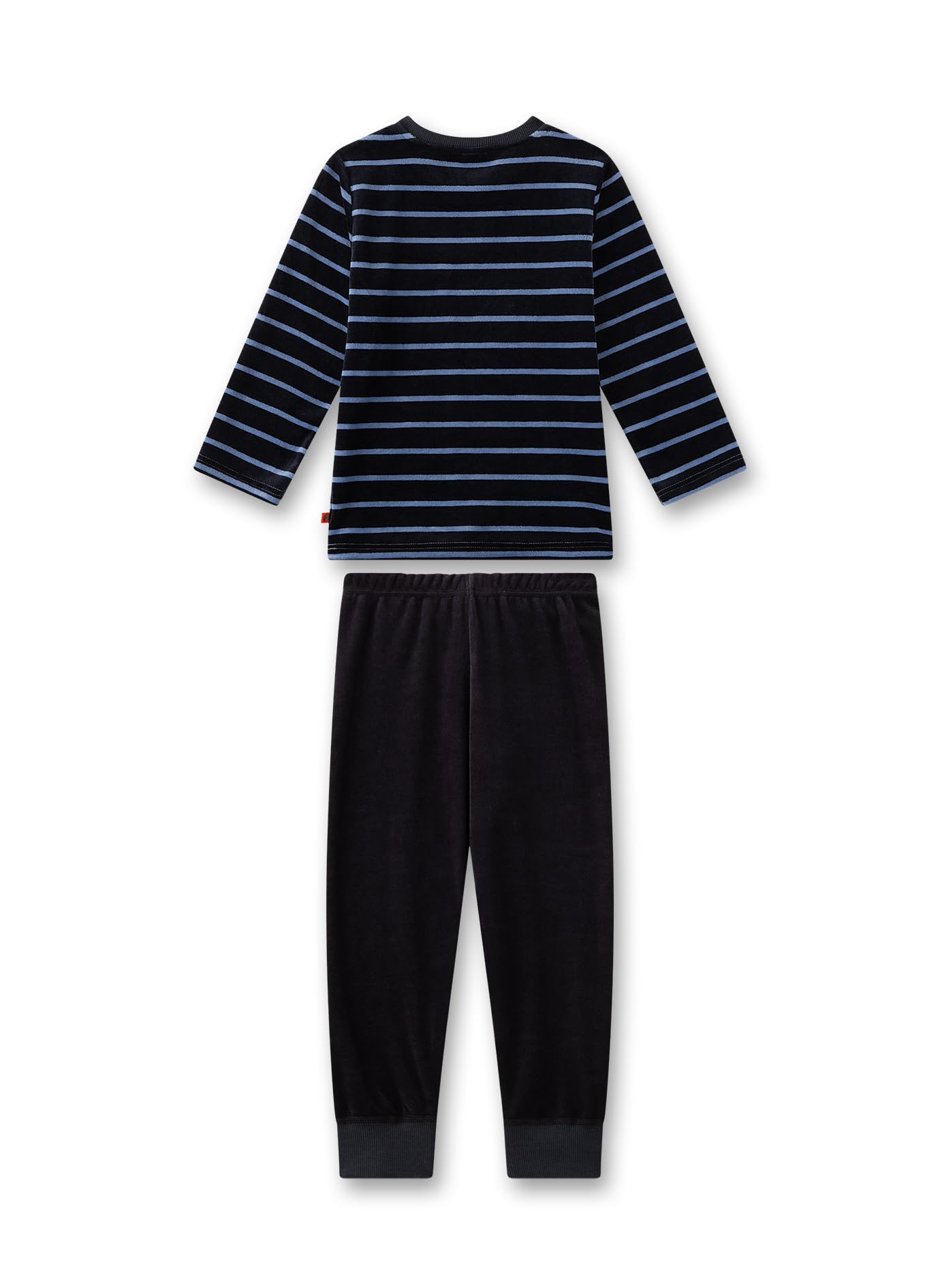Sanetta Jungen-Schlafanzug Blau | Hochwertiger und bequemer Schlafanzug aus Nicki für Jungen. Pyjamaset für Jungen