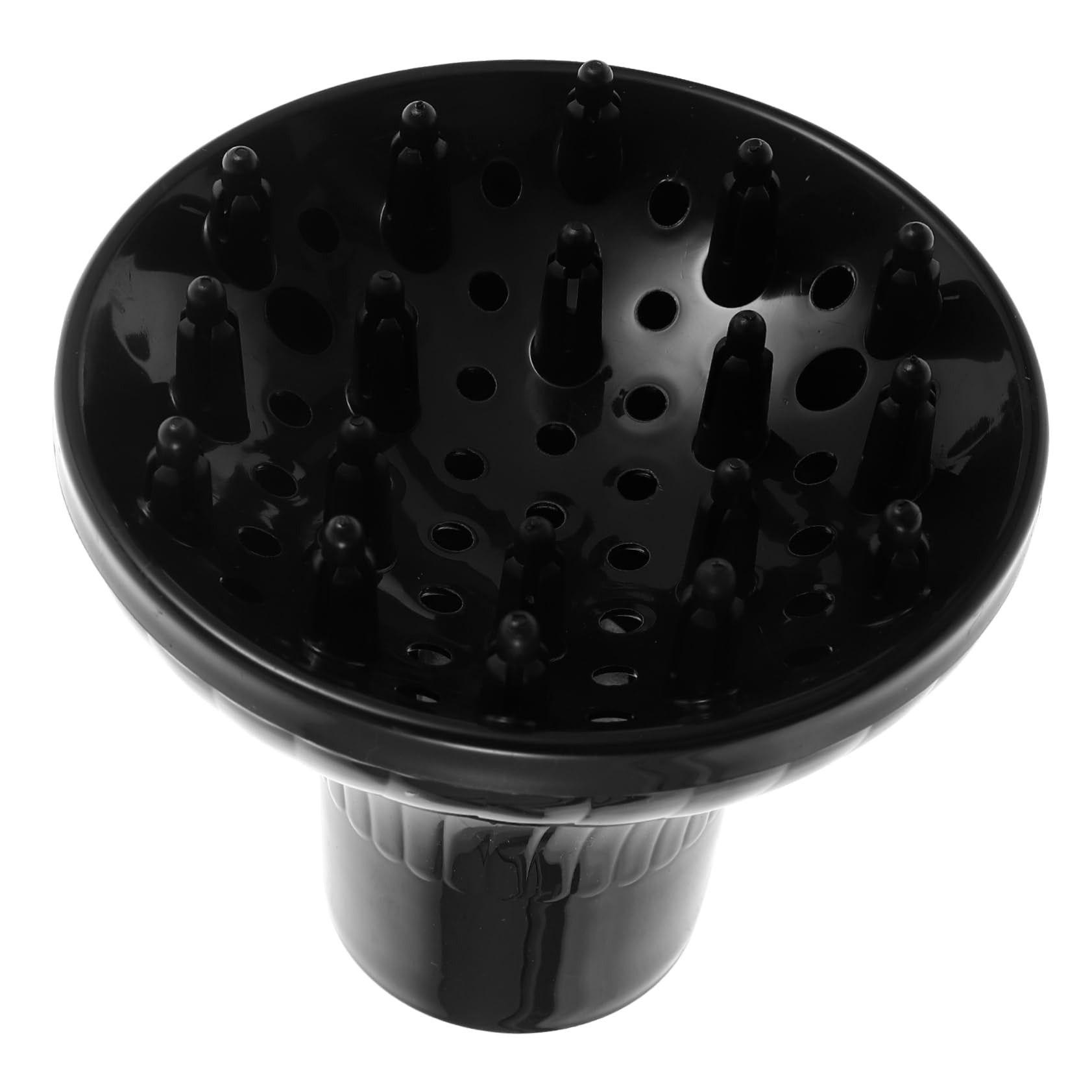 Difusor de Secador de Pelo Profesional Negro, Plástico para Rizar