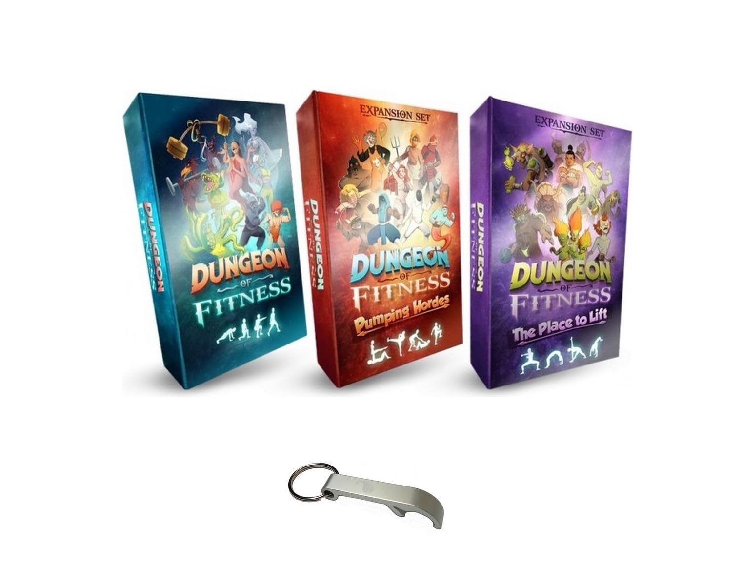 Lot Dungeon of Fitness 2e Édition Version Française L'Intégrale + 1 Decap Blumie - Jeu de Cartes Sportif - 1 à 4 Joueurs - À Partir de 12 Ans