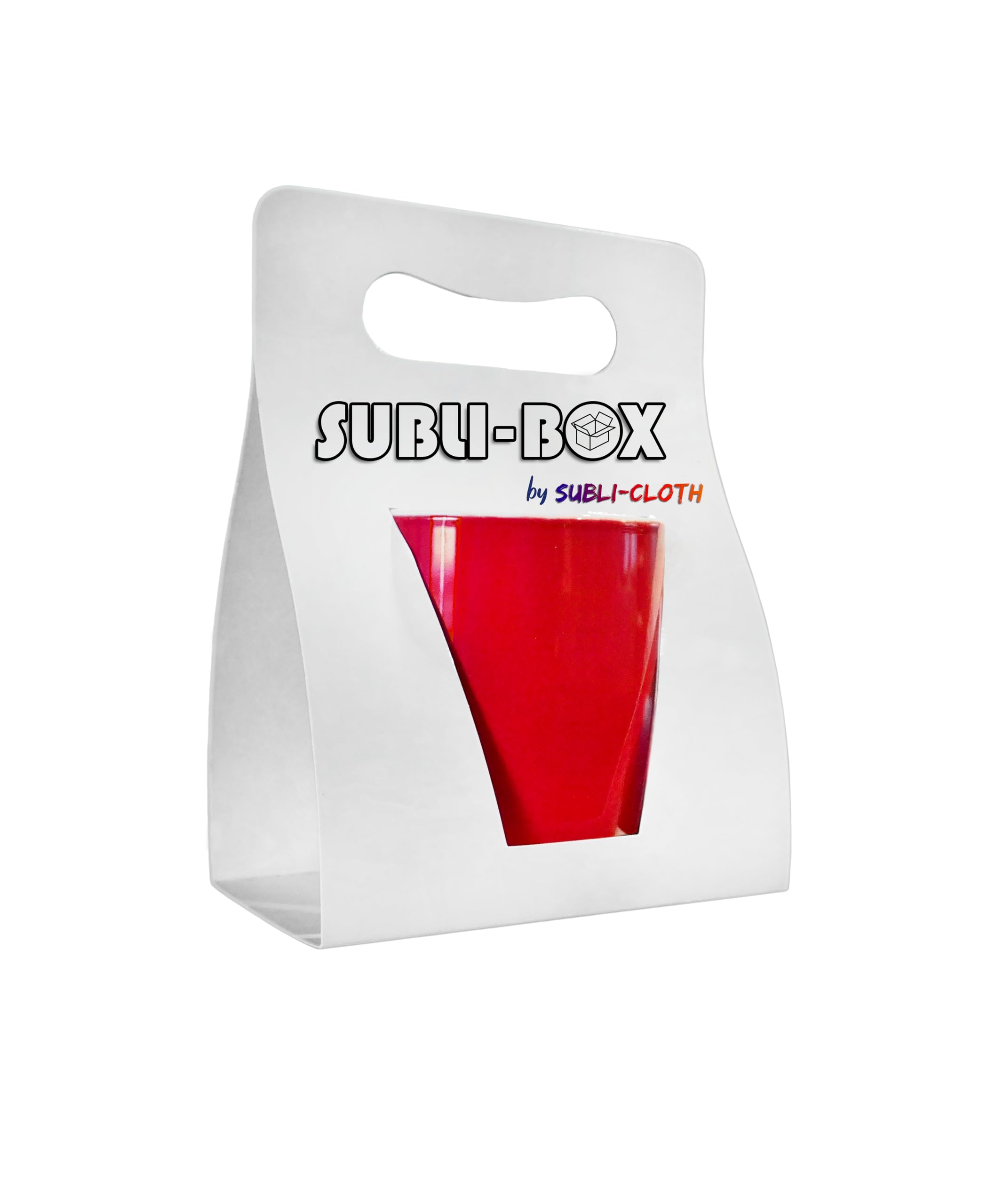 Subli-Box Cardboard Sublimation Blister for Mugs Pack 20 Units by Subli-Cloth Design Small