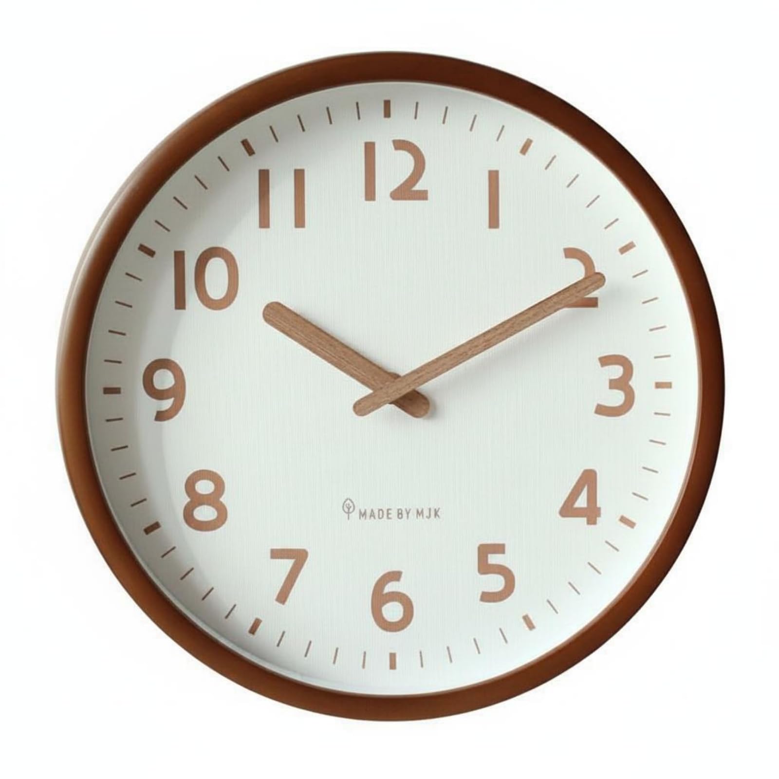 Horloge murale silencieuse objet de decoration pour salon chaleureux et epure