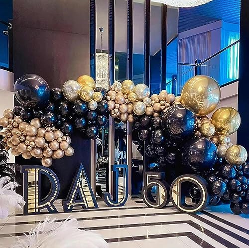 Image of Black Balloons,100 Pcs 5 Inch Mini Matte Latex Balloons for Balloon Garland Arch, Birthday Decoration, Wedding Party, Baby Shower Decorations