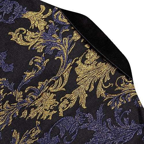 Image of Barry. Wang Men's Sport Coats & Blazers Flower Suit Jacket 1 Button Paisley Tuxedo Mardi Gras Carnival Parade Gift