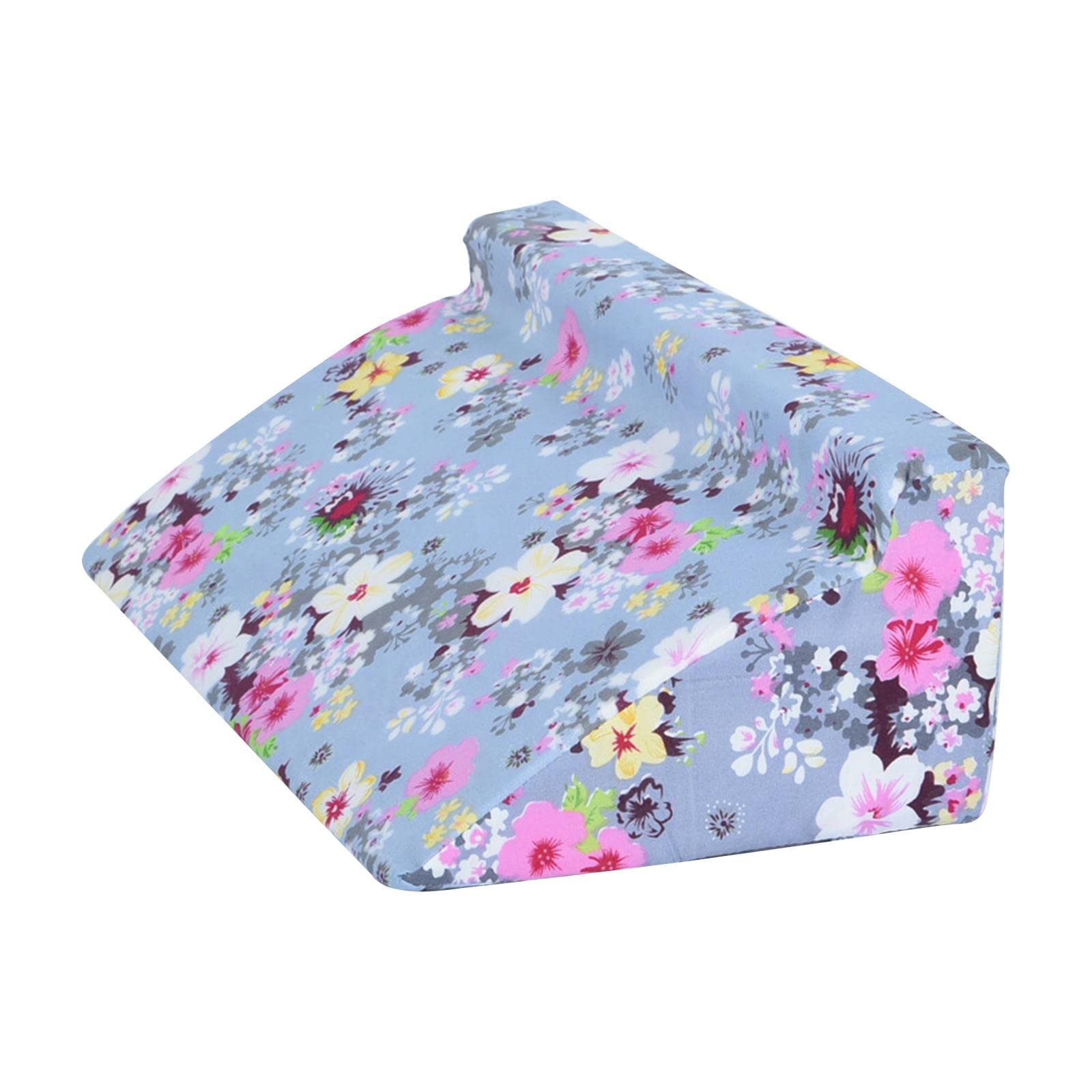 Geardeangloow Wedge Pillow Sleeping Adjustable for Reading Bedroom Snoring Cushion Flower