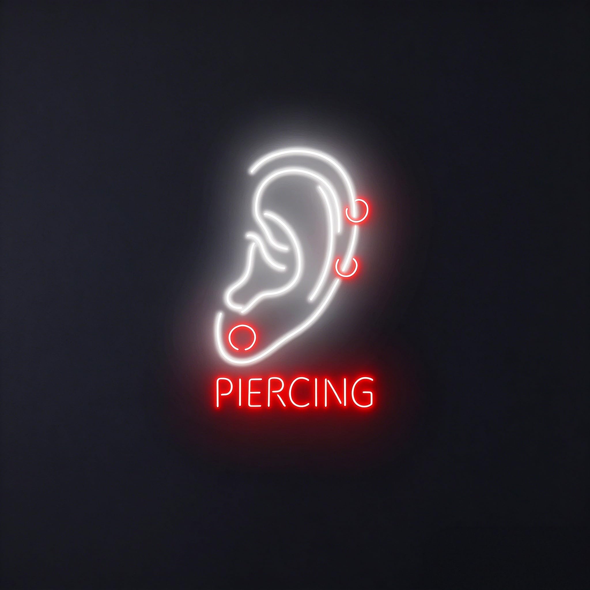 Piercing Neon Light Spa Led Sign, Piercing Salon Led Artist Studio Wall Room Decor