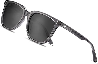 Retro Square Mens Sunglasses Polarised Eyewear 100% UV Protection for Driving Travel