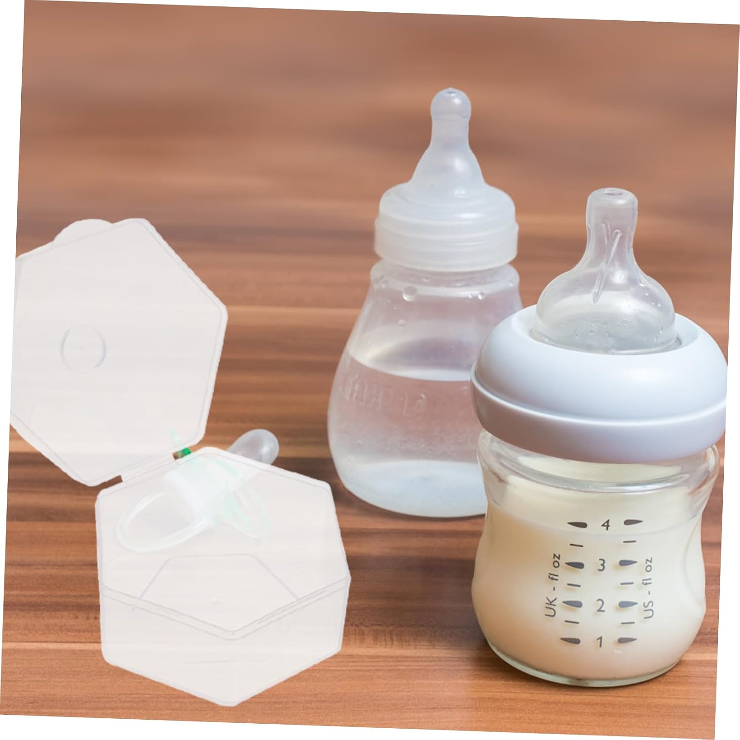 Kisangel 10pcs Baby Pacifier Storage Case Portable Dustproof Pacifier Holder PP Material for Newborns for Travel and Home Use