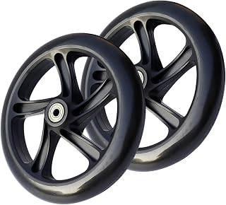 Rueda para ruedas de patinaje eléctrico, ruedas para muebles, 2 piezas, ruedas de ruedas, ruedas sólidas, 145/180/200 mm, silenciosas para trolley, patines, sillas de ruedas