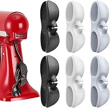 Cord Organizer for Appliances, New 6PC Cord Organizer for Kitchen Appliances, Cord Wrapper Winder Appliance Cord Organizer Stick On Mixer, Air-Fryer, Food Processor, Blender, Toaster, Pressure Cooker