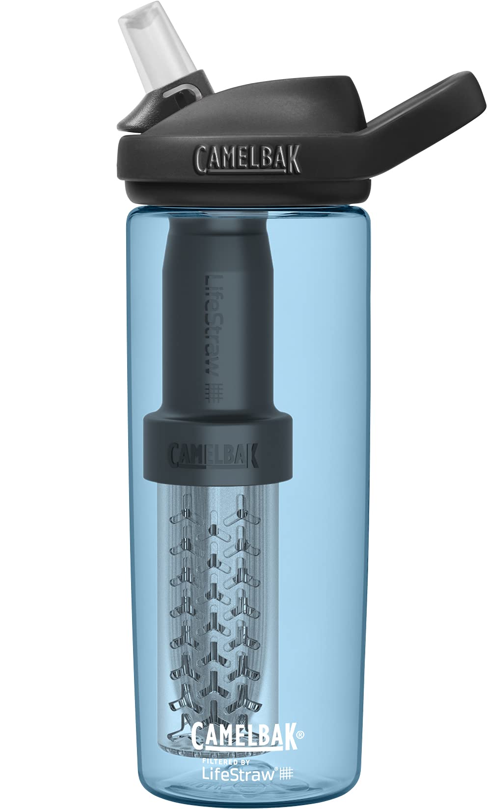 CAMELBAK Eddy+ gefiltert durch Lifestraw Water Bottle Echtes Blau