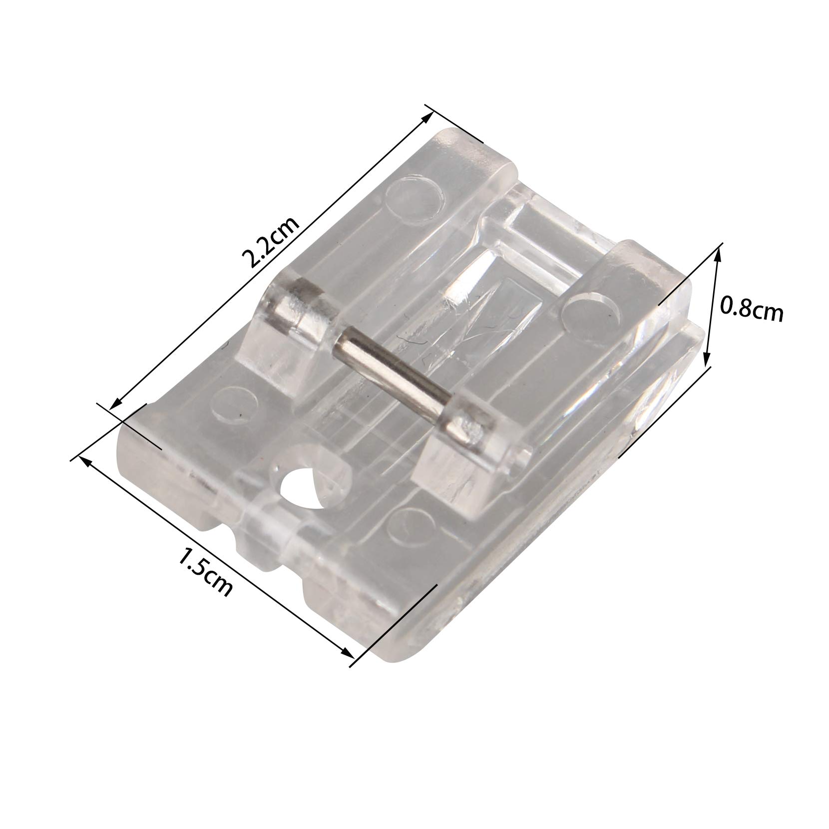 Image secondaire de Jopto Pied de biche Fermeture à glissière Invisible avec système d’encliquetage Compatible avec Les Machines à Coudre domestique