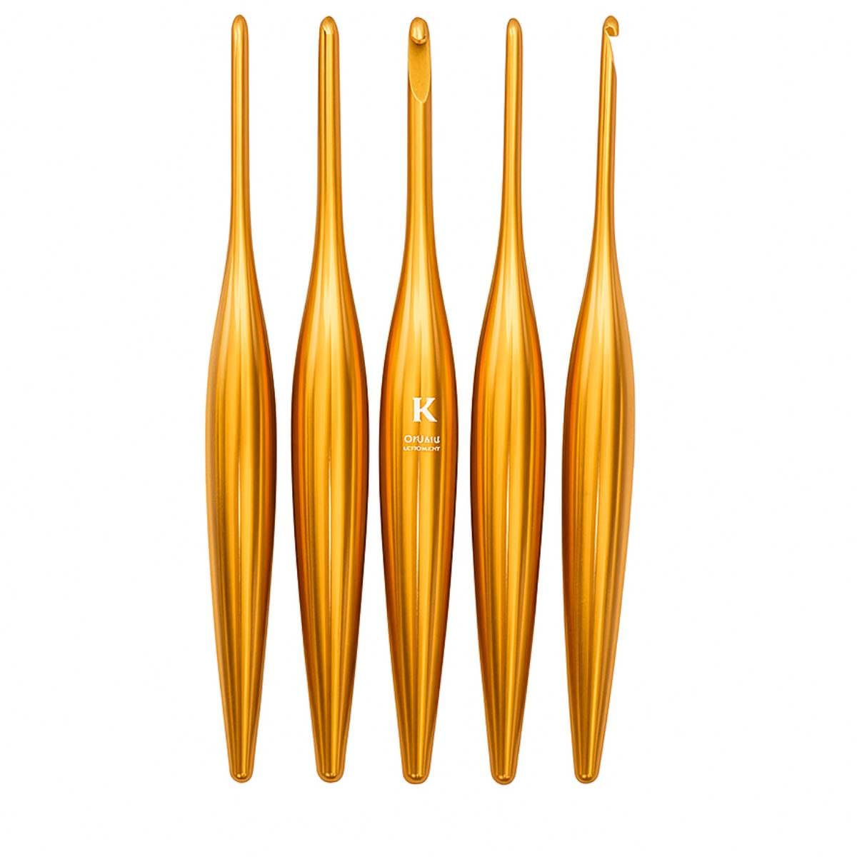 Furls Crochet Hook, Limited Edition Bronze Streamline Metal, Ergonomic Handle Crochet Hooks 7" (Bronze Streamline Metal, F - 3.75MM)