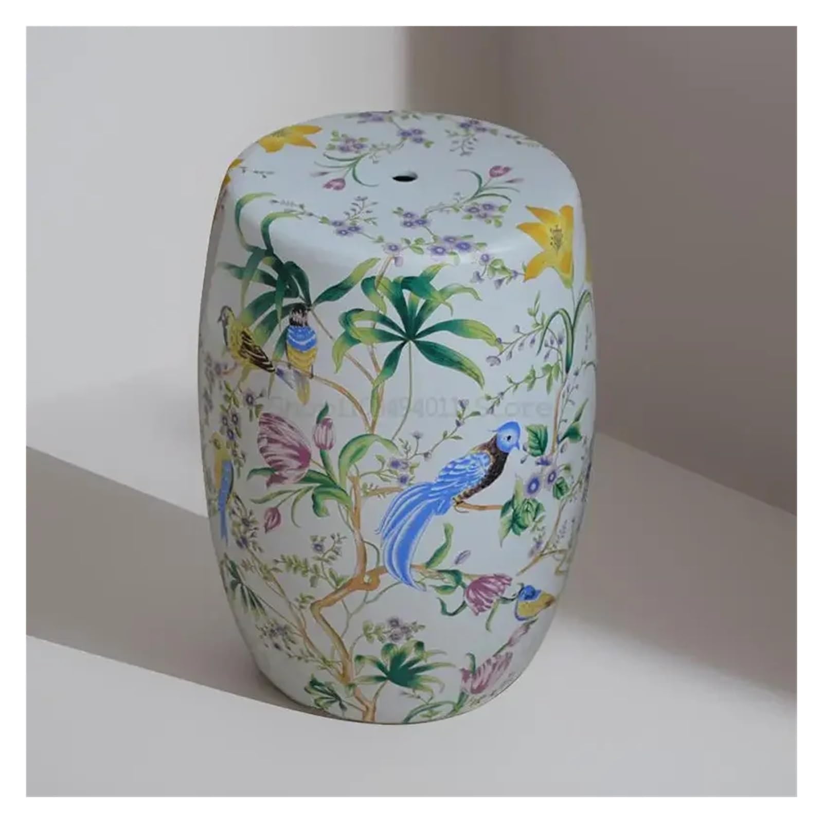 Kolorowy Ceramiczny Stołek Do Perkusji W Kształcie Kwiatka I Ptaka Siedzenia Stylu Francuskim Chińskim Boczny Łazienkowy Zmiana Butów Wykwintna Dekoracja