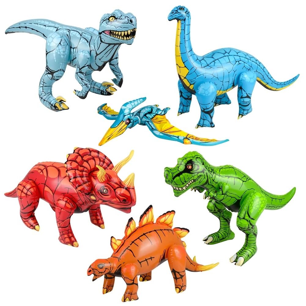 Amazon.com: Colorful Dinosaur Inflate Assortment (About 24