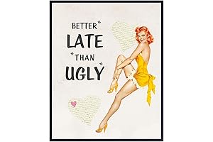 Funny Pin Up Posters for Bathroom Decor