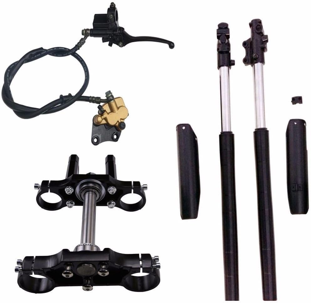 45mm/48mm Upside Down Front Fork 22mm Triple Clamp Front Brake Calliper for Pit Dirt Bike