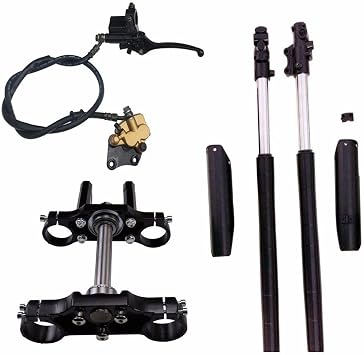 45mm/48mm Upside Down Front Fork 22mm Triple Clamp Front Brake Calliper for Pit Dirt Bike