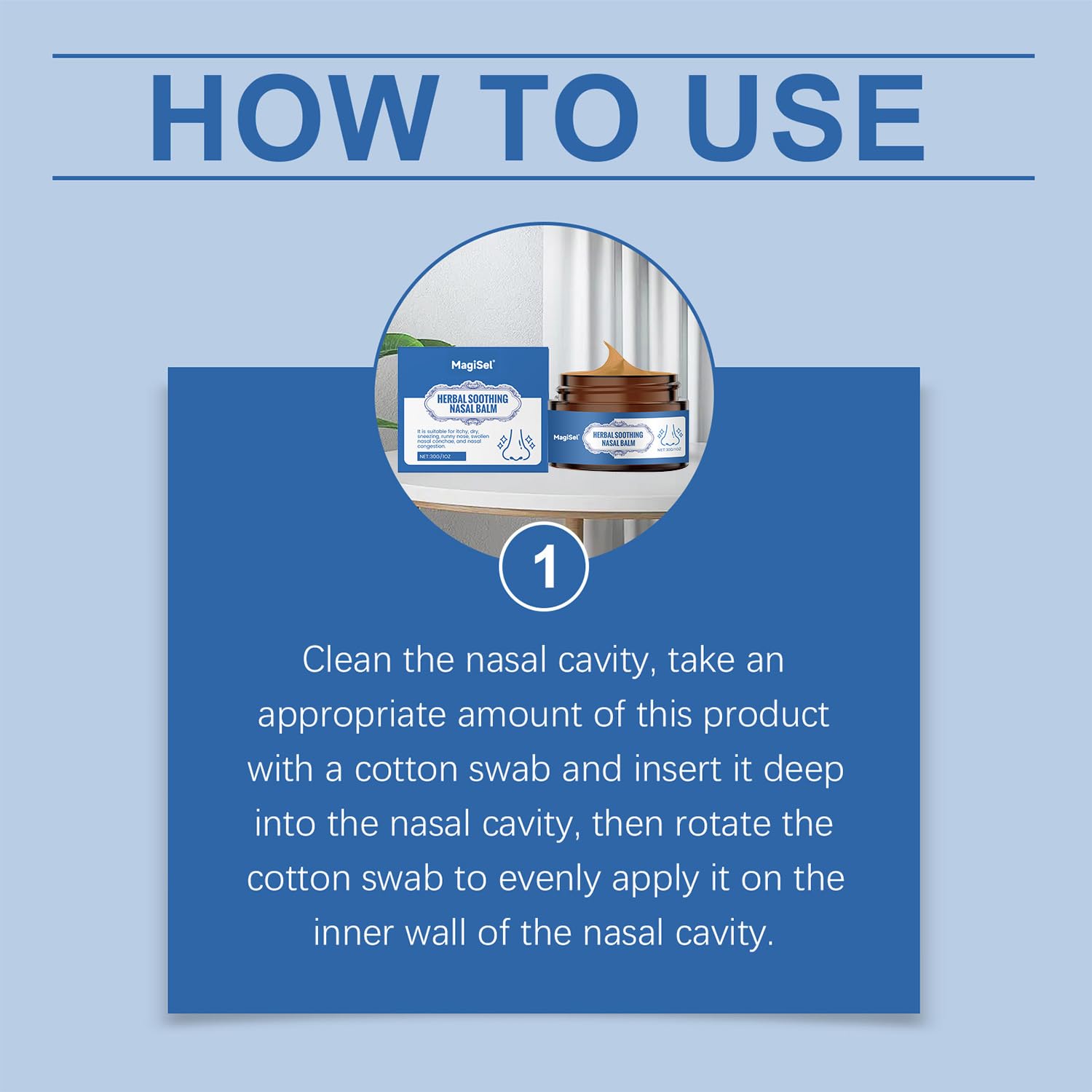 Crema Para El Cuidado Nasal, Extracto De Hierbas Crema Para La Nariz Congestionada, Tarro Hidratante Portátil para Viajes Hombres Mujeres Adultos, Apoyo para el Bienestar Familiar y Personal, 30g