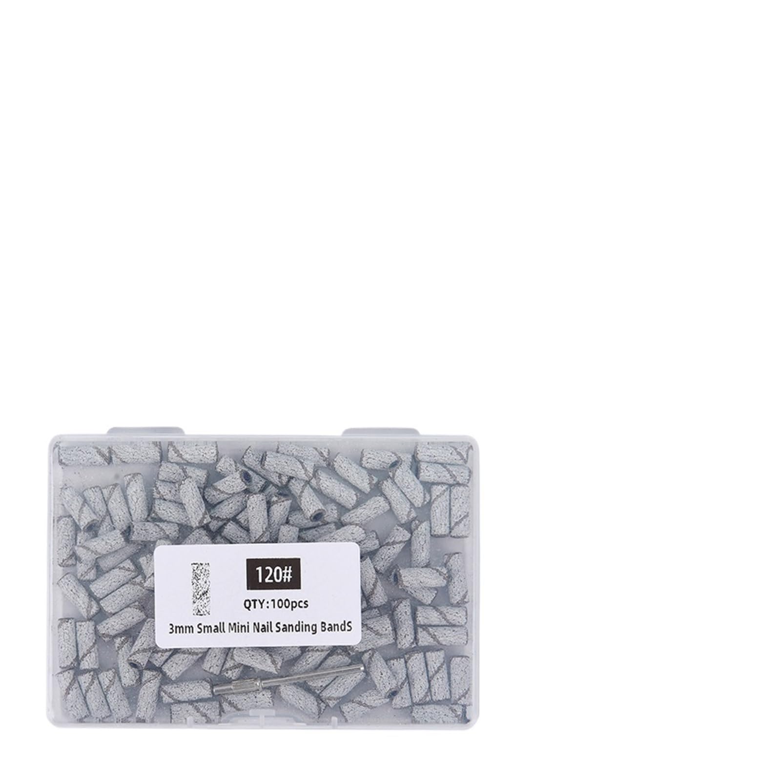 Lijas para Uñas For perforación de uñas, fresado, manicura, salón, accesorio papel lija(100pcs 120 grit)