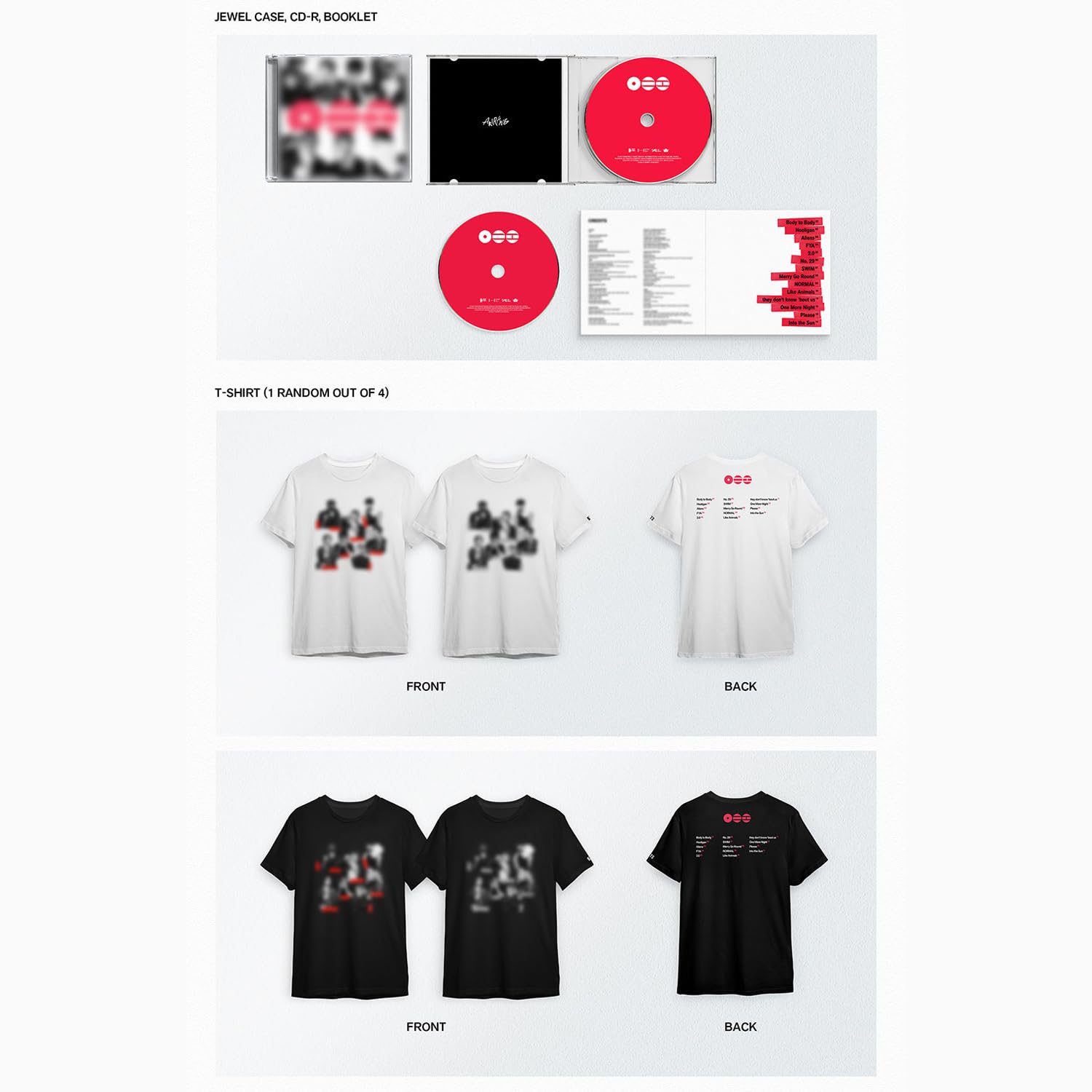 ARIRANG [T-shirt Set Ver.] + 1 Miniature Keyring