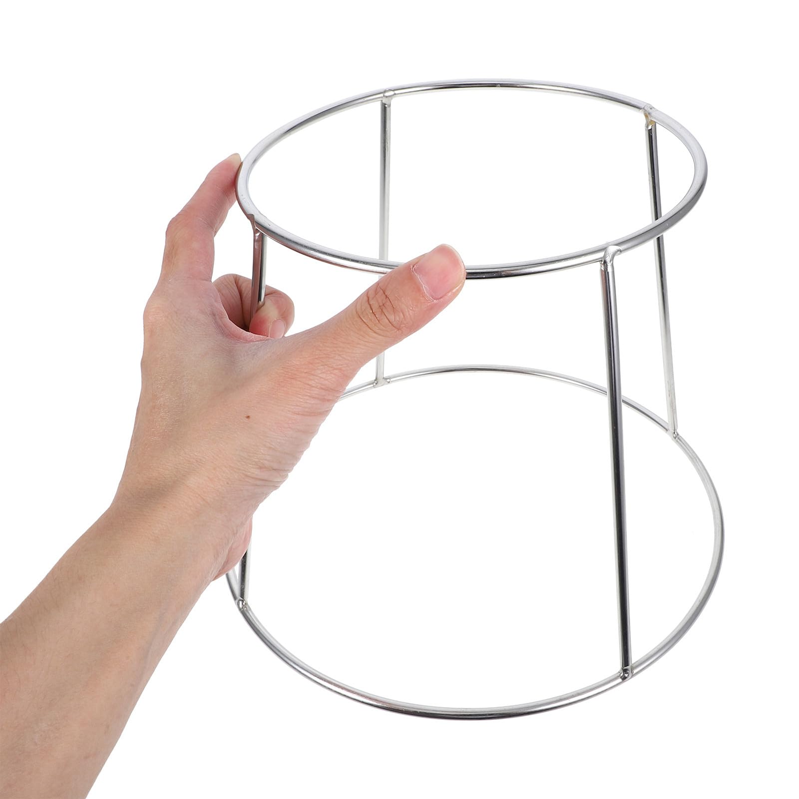 BETOOKY Supporto per Piatti in Acciaio Inossidabile Argento 3 Pezzi Design Creativo a Doppio Strato Versatile e Conveniente per Buffet e Frutti di Mare