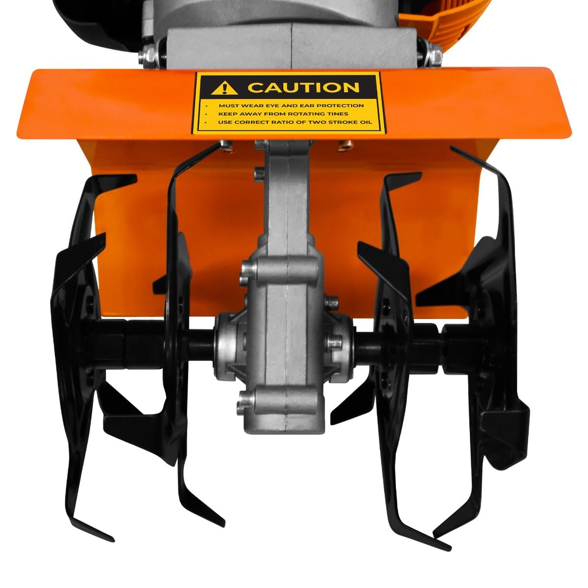 Cultivateur de jardin à essence 52 cc | 4 lames en acier | Réservoir de 1,2 l | Design léger et sans câble | Kit outils + gants et lunettes + protections de jambes et d'oreilles + Entonnoir gratuit