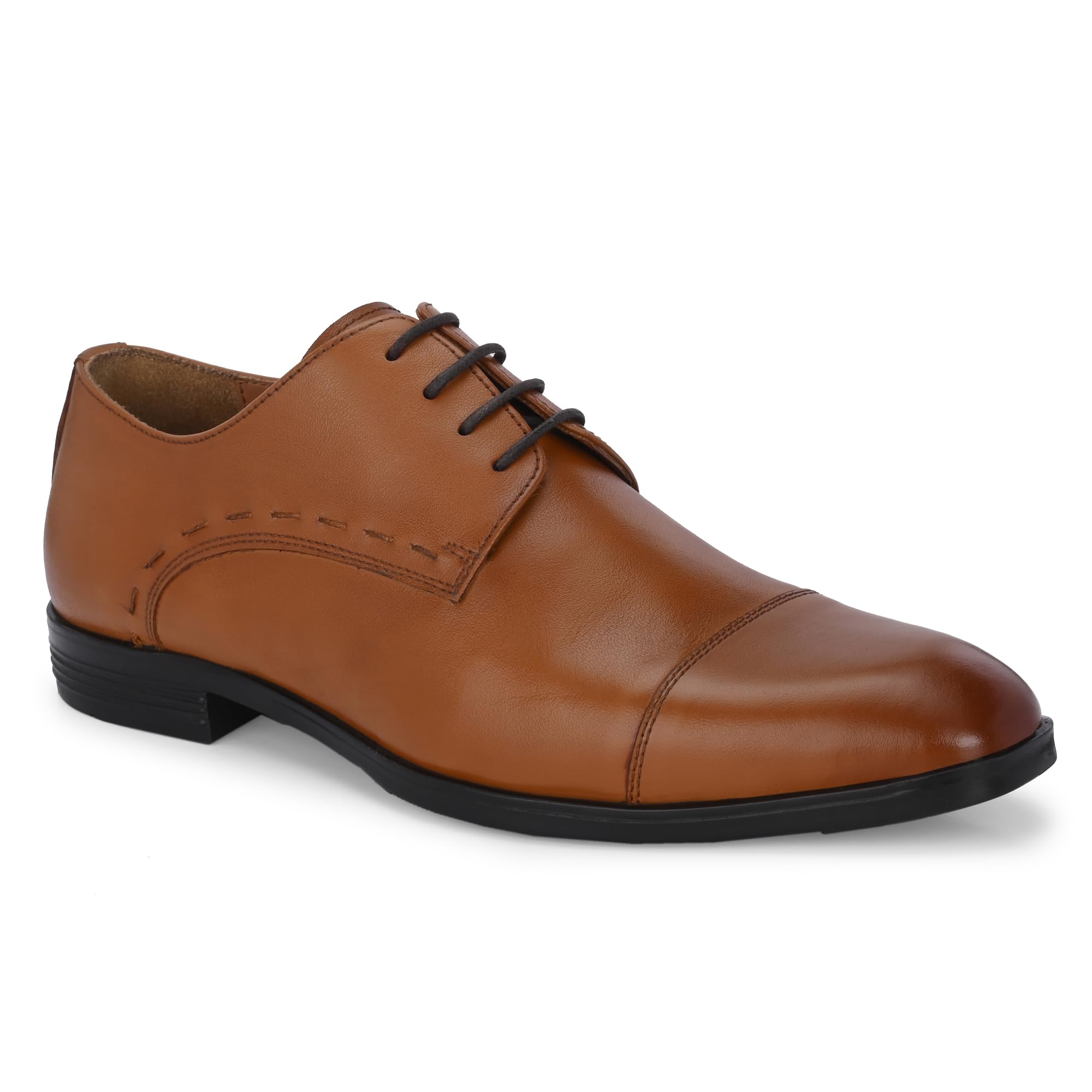 ROBERTO GALLIO Mens Genuine Leather Lace Up Formal Shoes for Office | Meetings | Daily Use | Fashion | Stylish | Parties | Outdoor | Occasions | Light Weight (Tan, 6) (B0D12WSYR1) Amazon Price History, Amazon Price Tracker