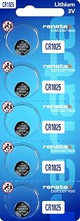 Renata CR1025 Lithium Coin Batteries 5 Pack
