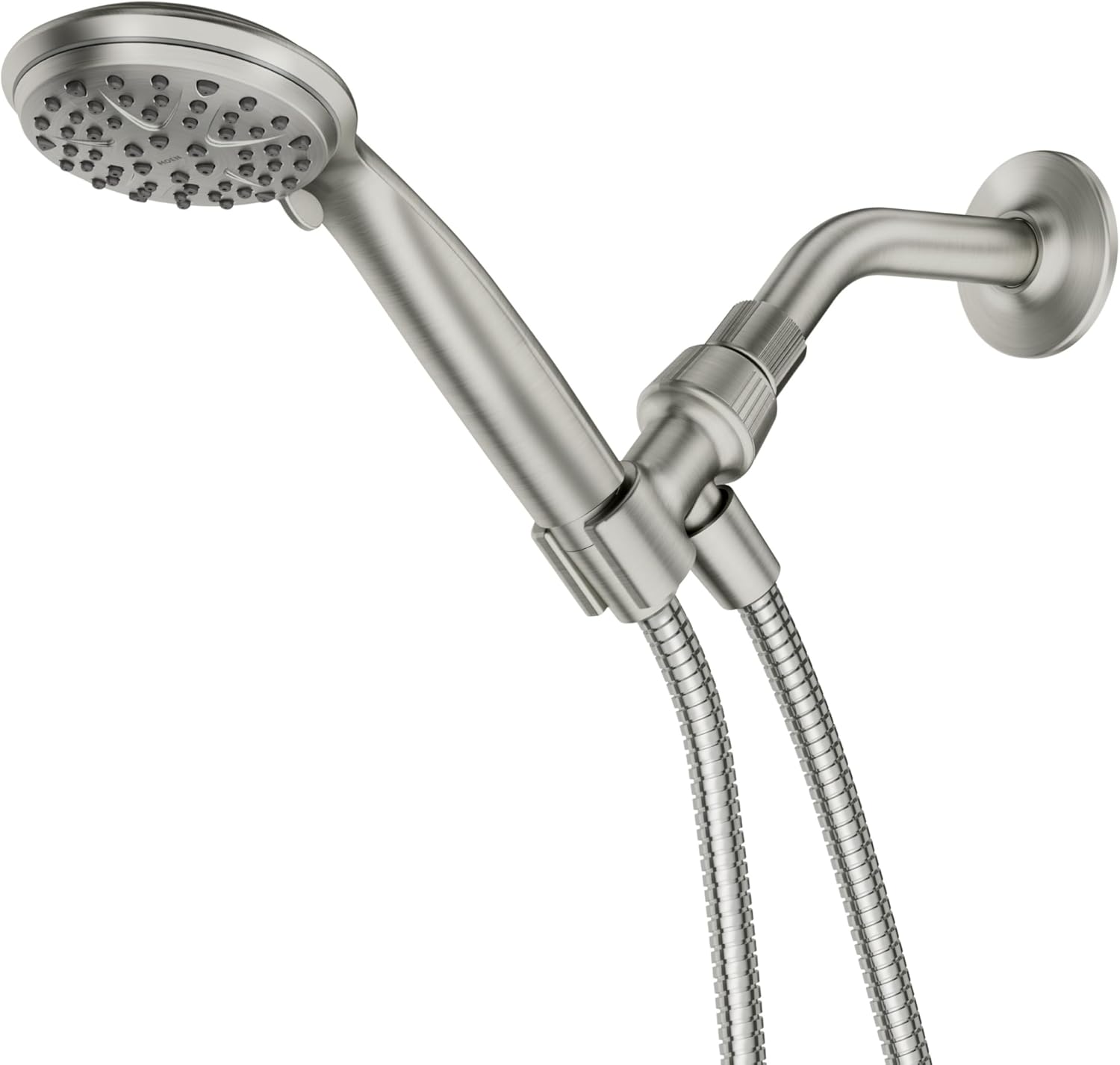 Moen Attune Shower Head with Handheld Sprayer, 6 Handheld Shower Head Spray Settings, Spot Resist Brushed Nickel Finish, 218H0SRN