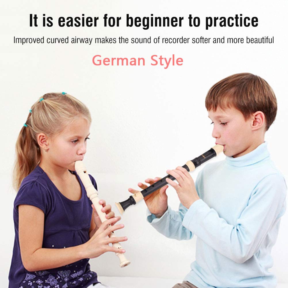 Bnineteenteam Flûte à bec soprano 8 trous Oriolus en ABS pour instrument de musique de style britannique/allemand, Style allemand