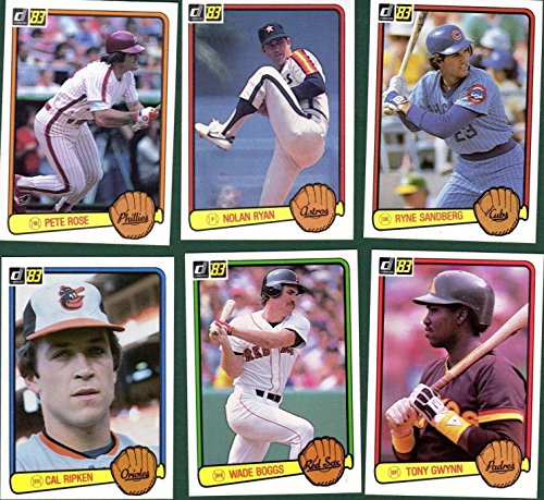 Cartes Baseball 1983 Donruss, l'ensemble collector complet avec les recrues légendaires