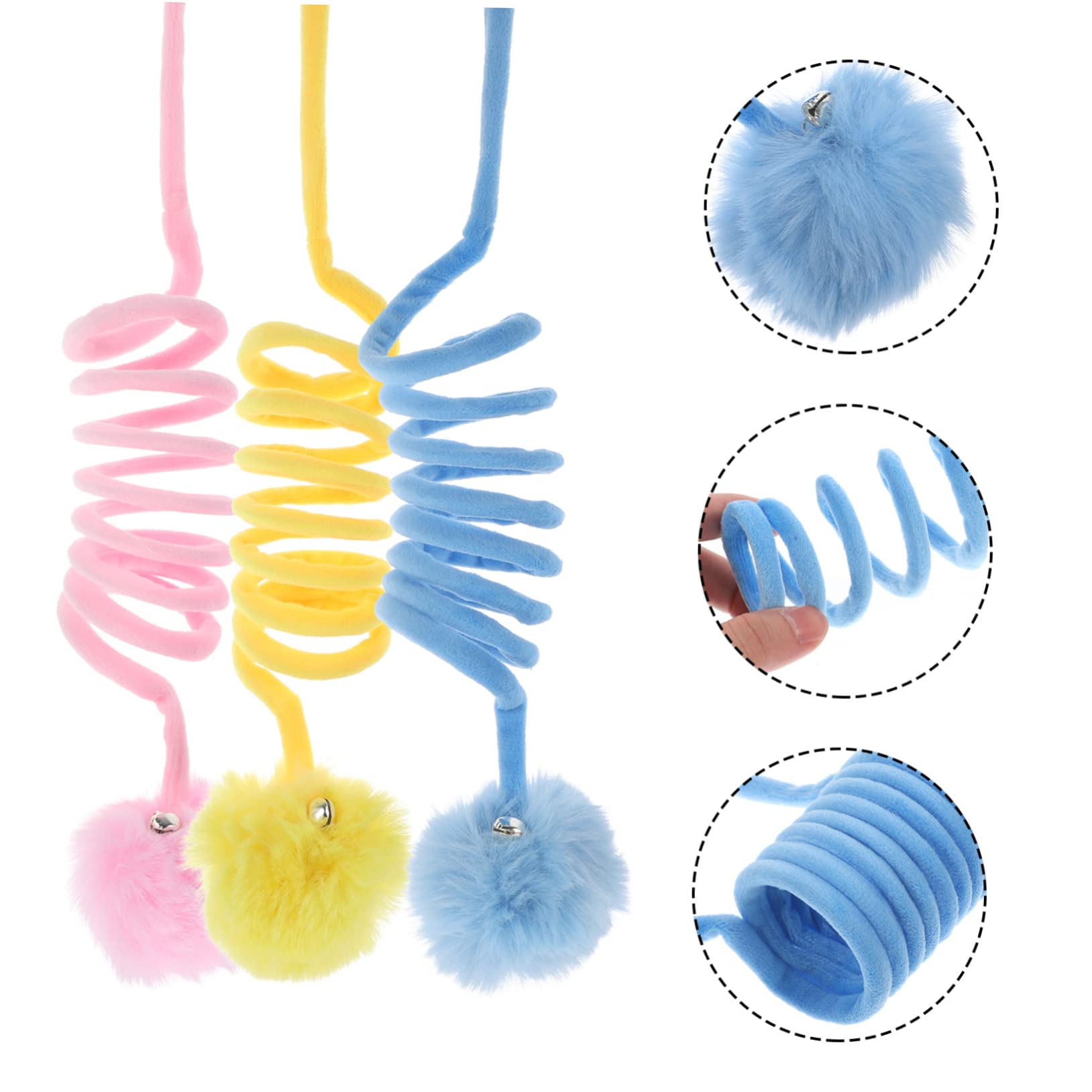 FRCOLOR 12pièces Jouets à Gratter pour Chats Boules à Gratter Intérieures avec Clochettes Accessoires Amusants pour Chats Amuser