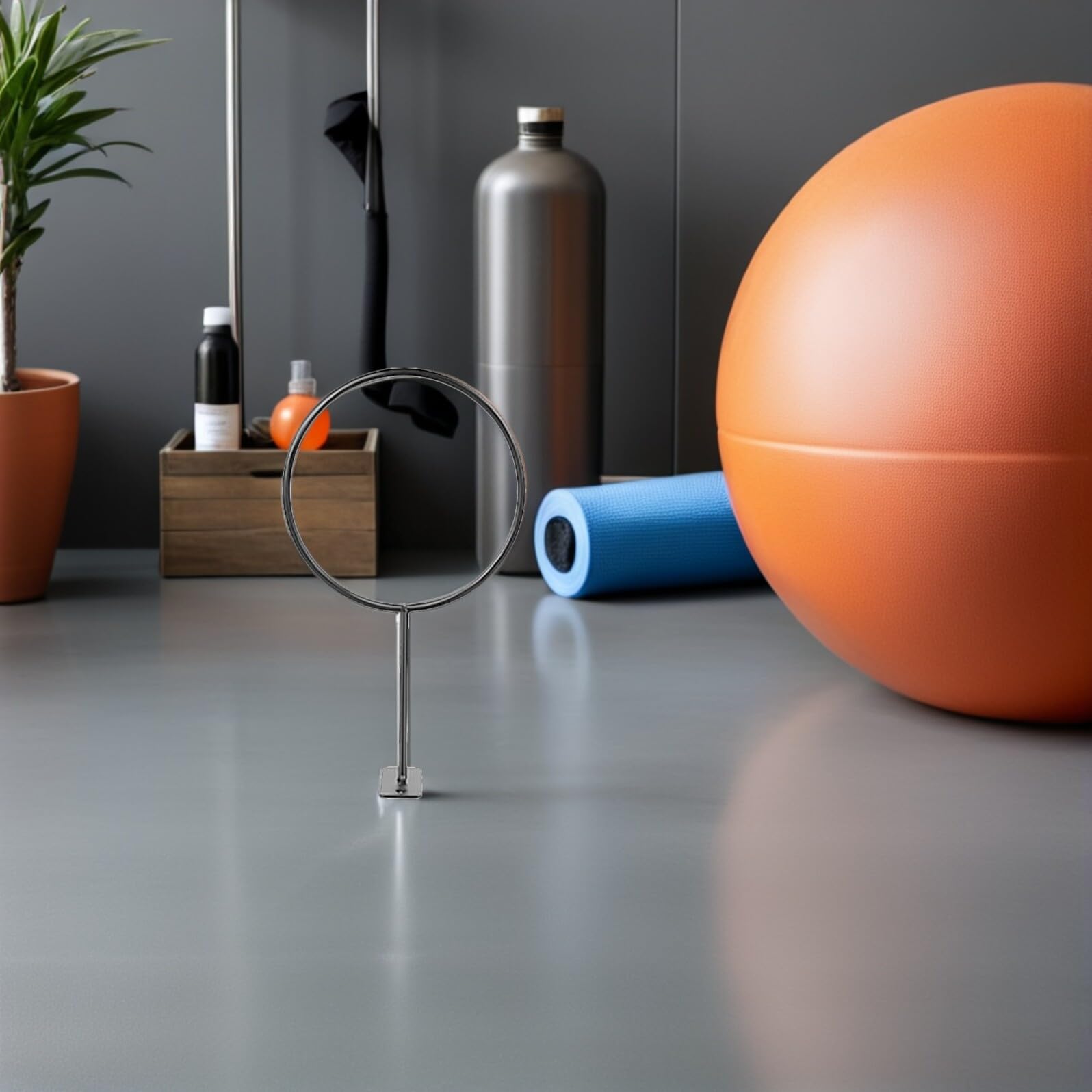 Soportes de pared para pelotas de ejercicio, estante de metal negro para baloncesto, fútbol, voleibol, rugby - 6 unidades, perfecto para uso deportivo y nizat