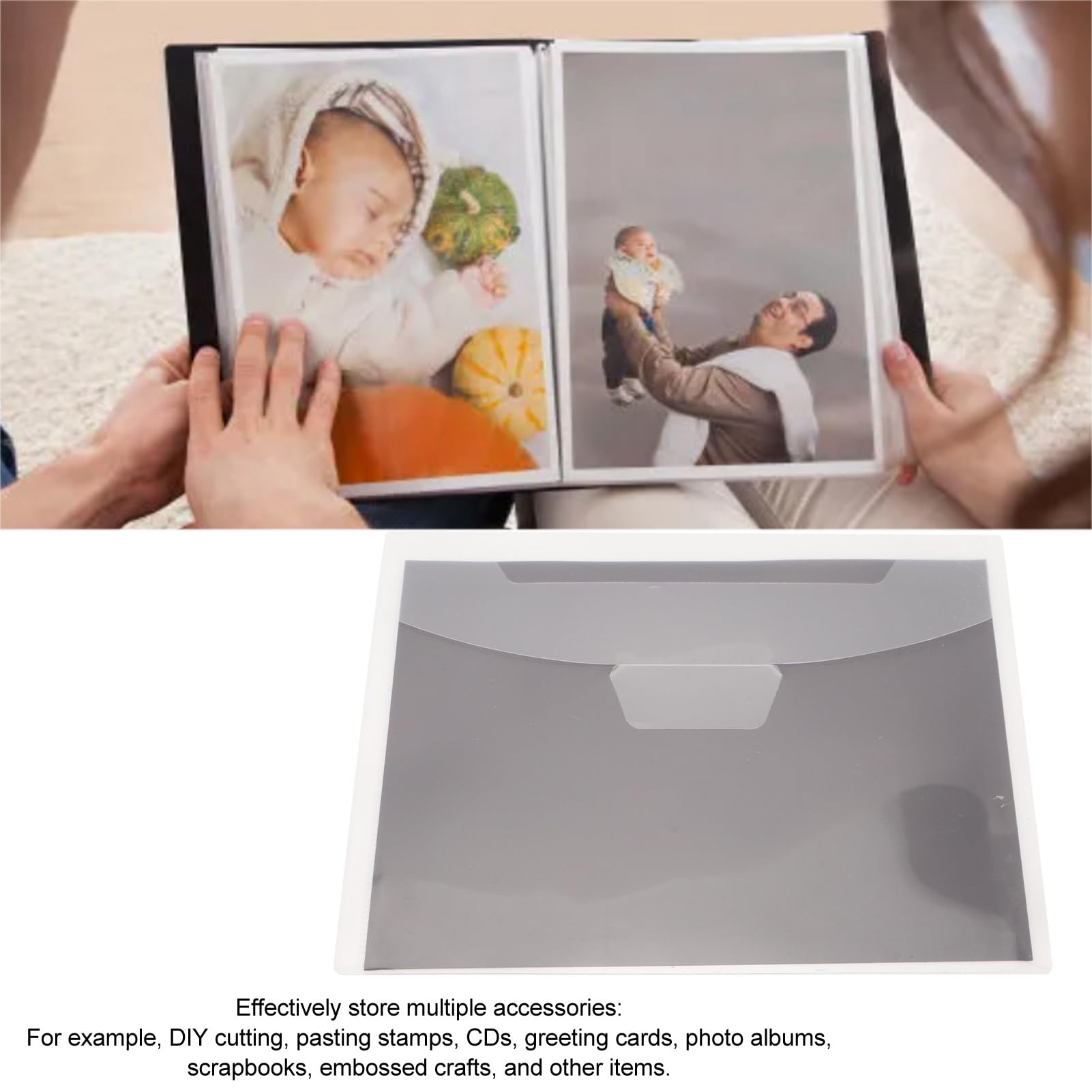 10 Fogli Magnetici + Mini Album Trasparente - Per Fustelle DIY E Craft