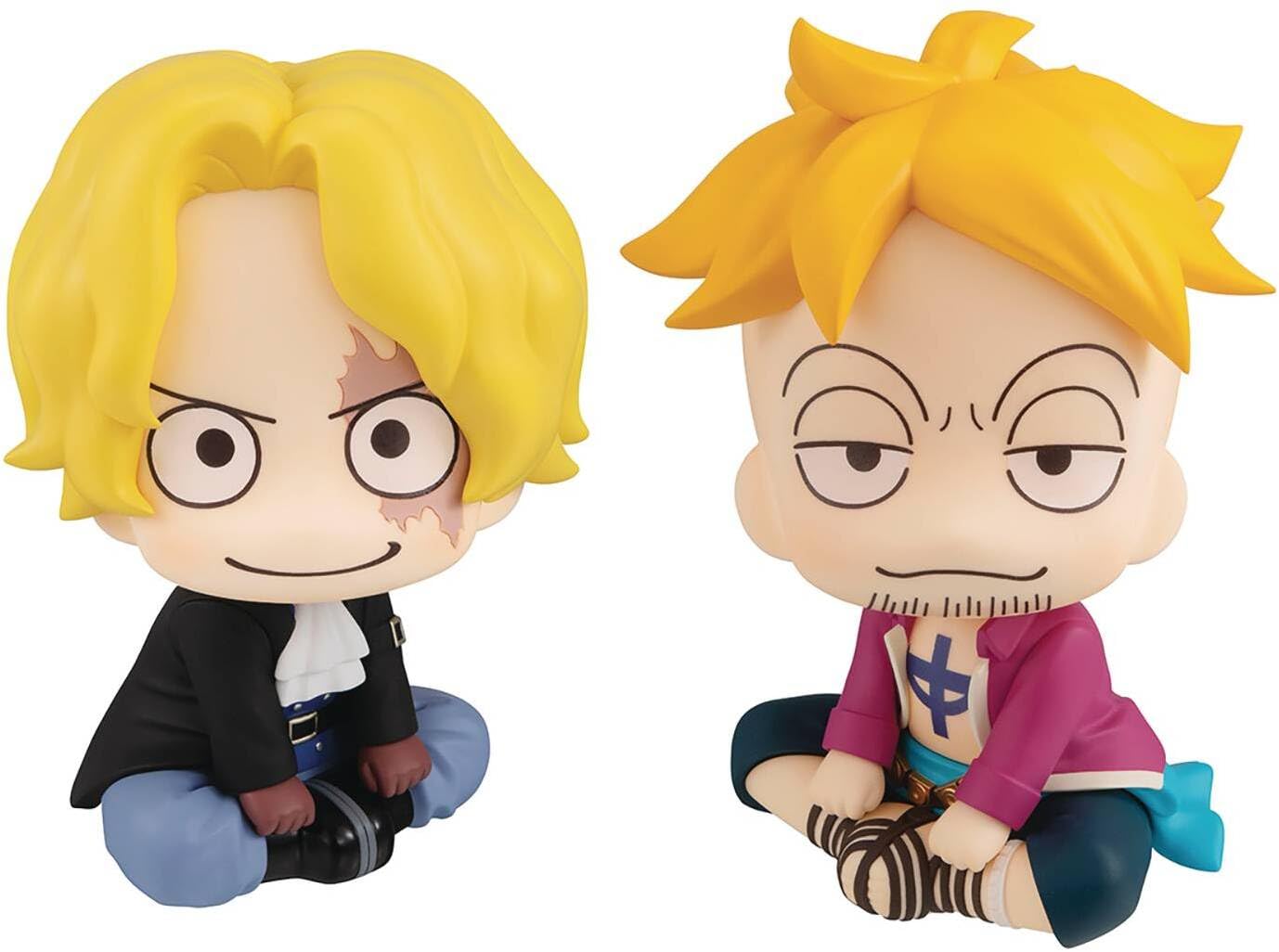 Megahouse - One Piece - Look Up Series - Sabo & Marco Figure Set W Gift